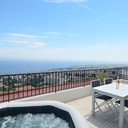 Apartman Superbe Studio Avec Terrasse, Jaccuzi, Vue Mer Quartier Fabron A *