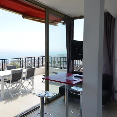 Apartman Superbe Studio Avec Terrasse, Jaccuzi, Vue Mer Quartier Fabron A *